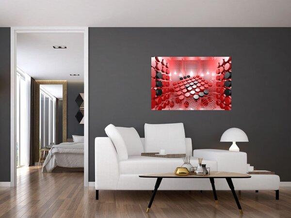 Slika apstrakcije dugmadi (90x60 cm)