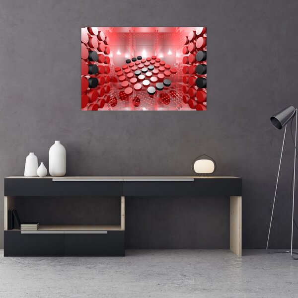 Slika apstrakcije dugmadi (90x60 cm)