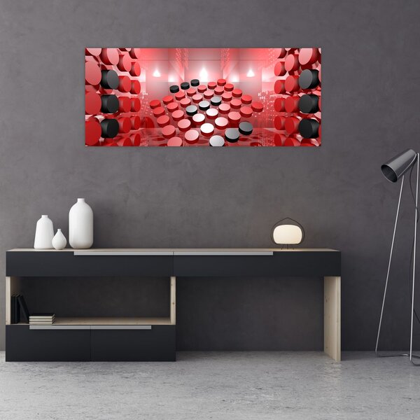 Slika apstrakcije dugmadi (120x50 cm)