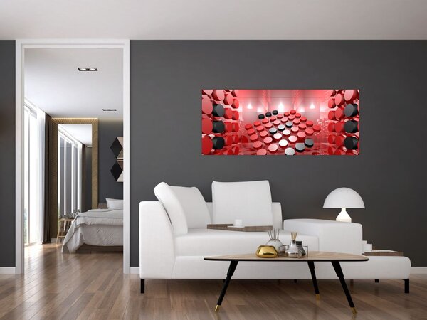Slika apstrakcije dugmadi (120x50 cm)