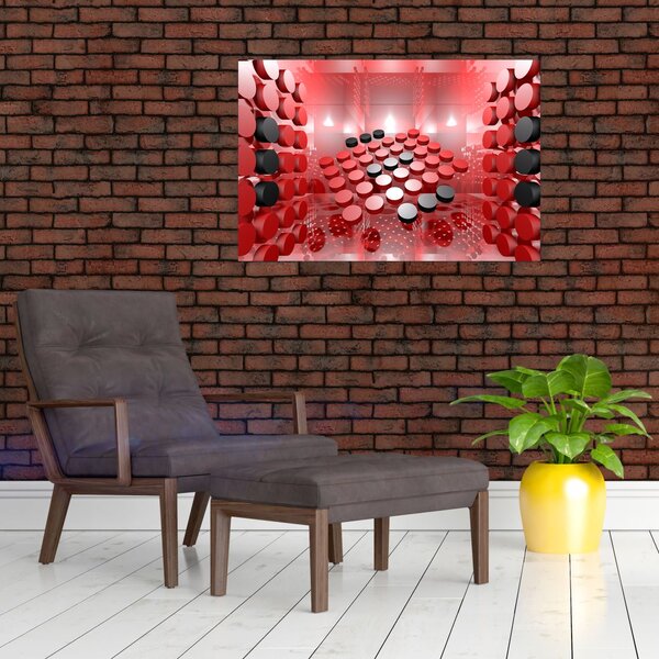 Slika apstrakcije dugmadi (90x60 cm)