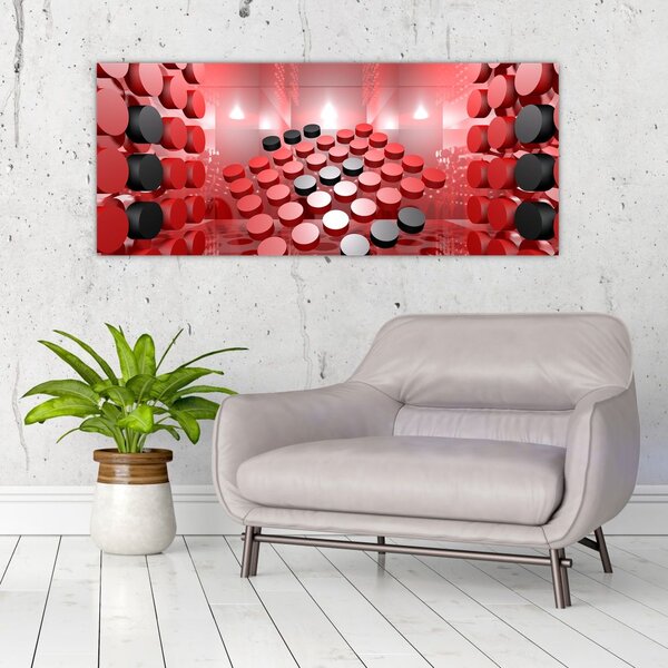 Slika apstrakcije dugmadi (120x50 cm)