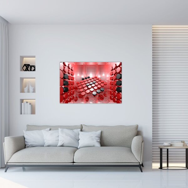 Slika apstrakcije dugmadi (90x60 cm)