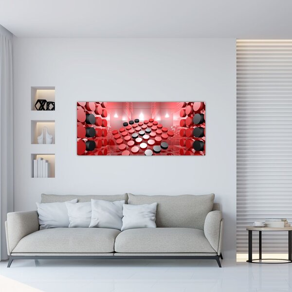 Slika apstrakcije dugmadi (120x50 cm)