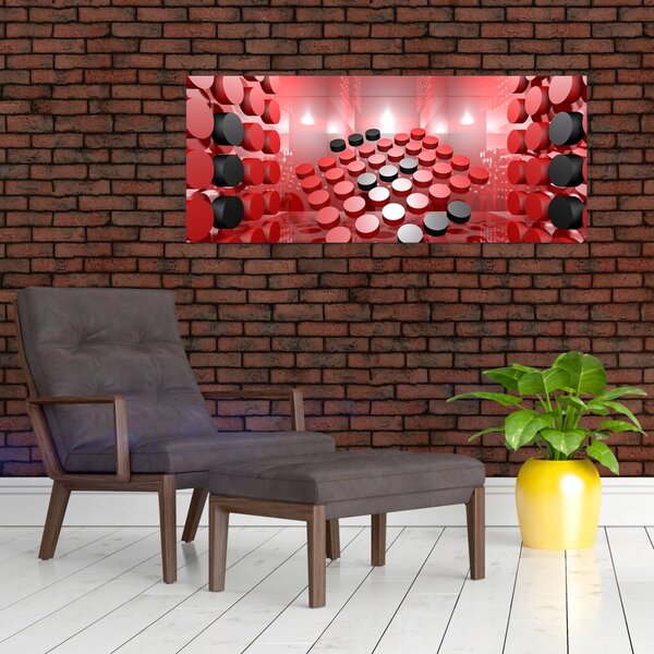 Slika apstrakcije dugmadi (120x50 cm)