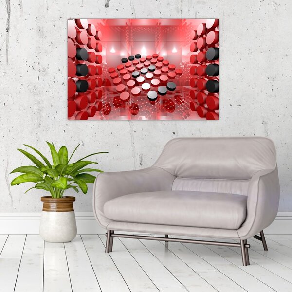 Slika apstrakcije dugmadi (90x60 cm)