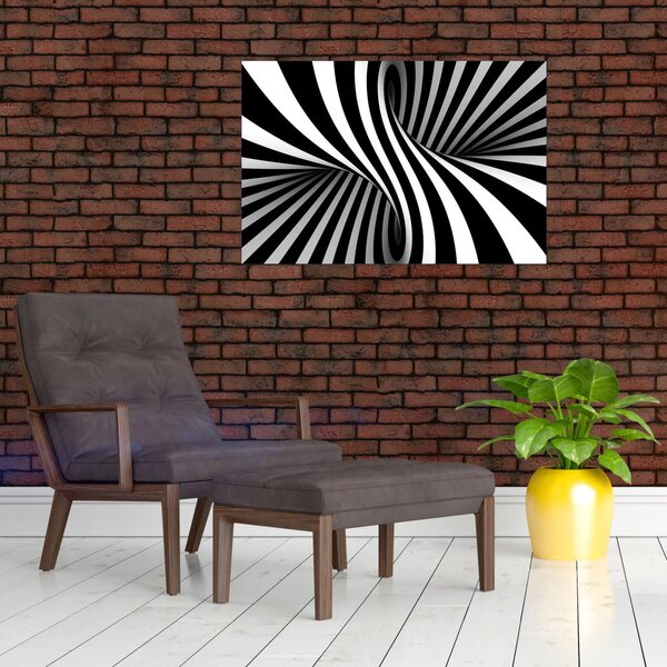 Apstraktna slika sa zebrastim prugama (90x60 cm)