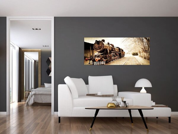 Slika - Povijesna lokomotiva (120x50 cm)