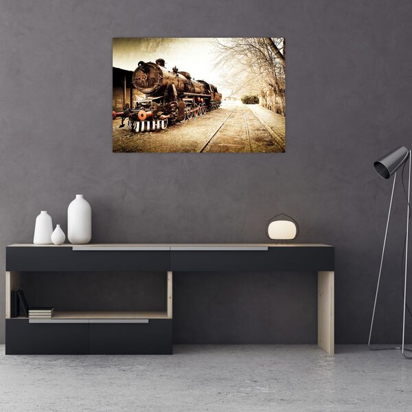Slika - Povijesna lokomotiva (90x60 cm)