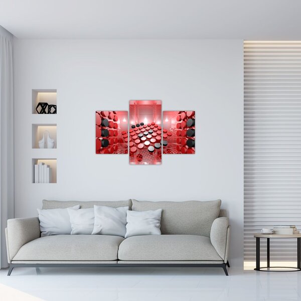 Slika apstrakcije dugmadi (90x60 cm)