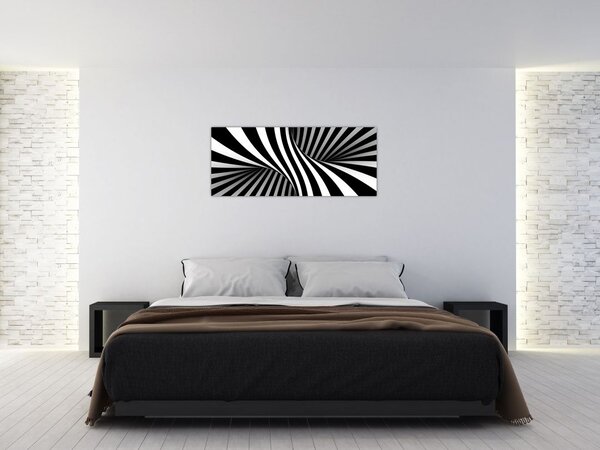 Apstraktna slika sa zebrastim prugama (120x50 cm)