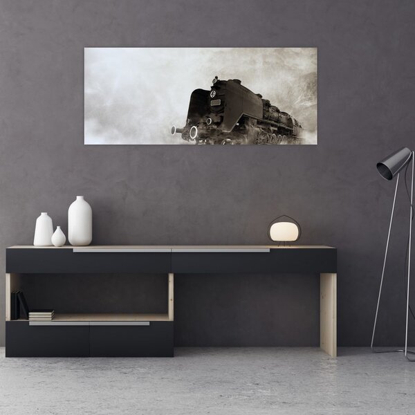 Slikanje - Vlak u magli (120x50 cm)
