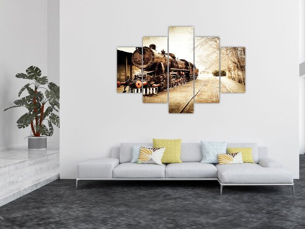 Slika - Povijesna lokomotiva (150x105 cm)