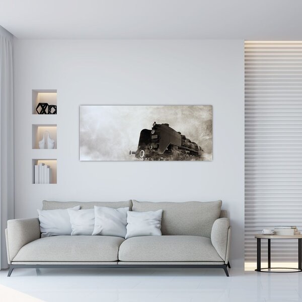 Slikanje - Vlak u magli (120x50 cm)