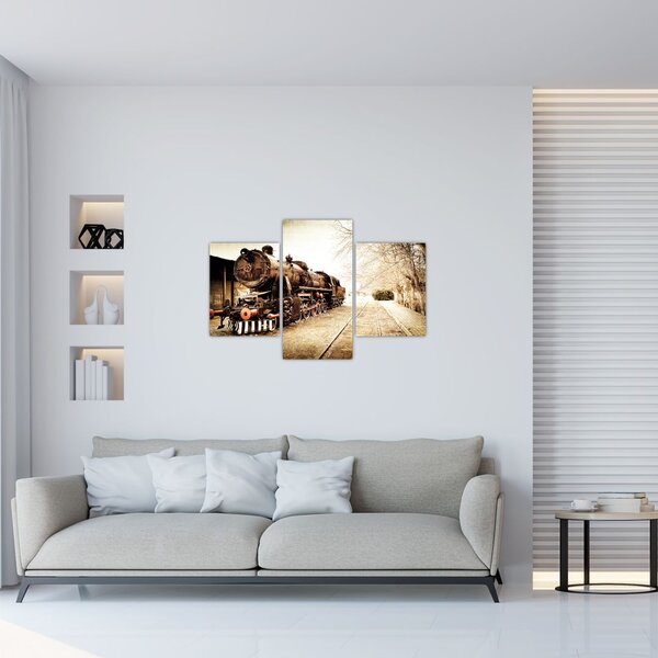 Slika - Povijesna lokomotiva (90x60 cm)
