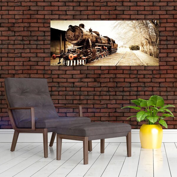 Slika - Povijesna lokomotiva (120x50 cm)