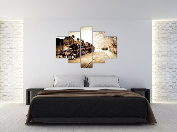 Slika - Povijesna lokomotiva (150x105 cm)
