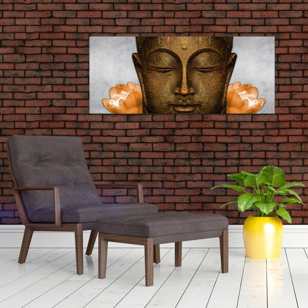 Slika kipa s detaljem lica (120x50 cm)