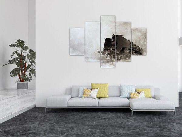Slikanje - Vlak u magli (150x105 cm)