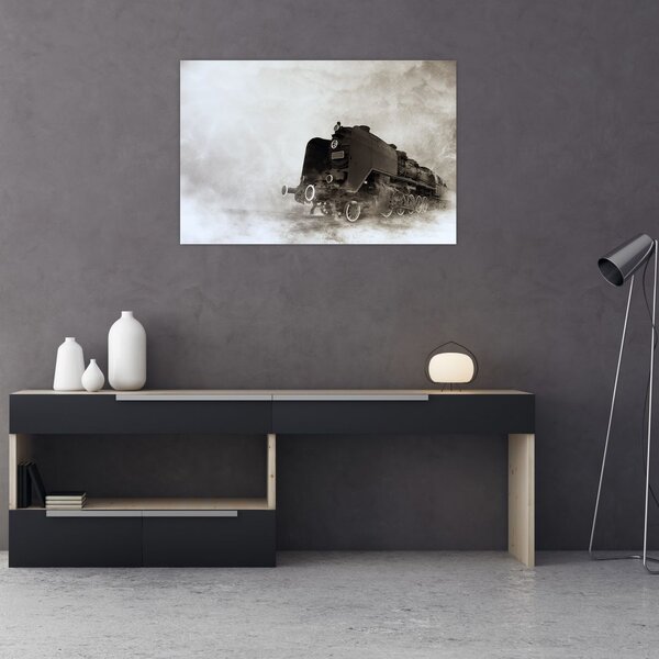 Slikanje - Vlak u magli (90x60 cm)
