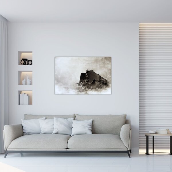 Slikanje - Vlak u magli (90x60 cm)