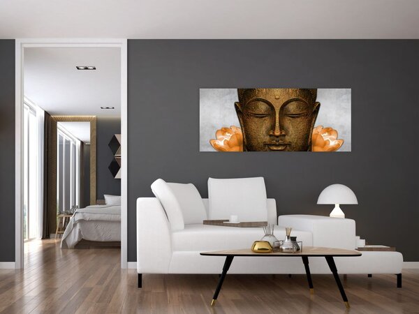 Slika kipa s detaljem lica (120x50 cm)