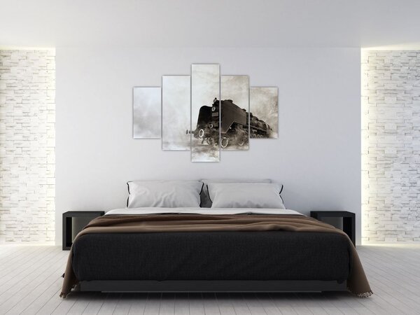 Slikanje - Vlak u magli (150x105 cm)
