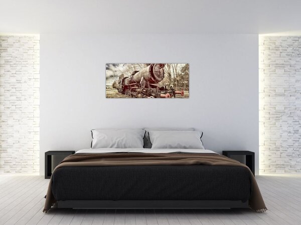 Povijesna slika lokomotive (120x50 cm)