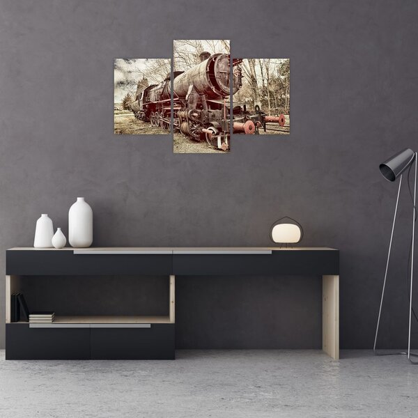 Povijesna slika lokomotive (90x60 cm)