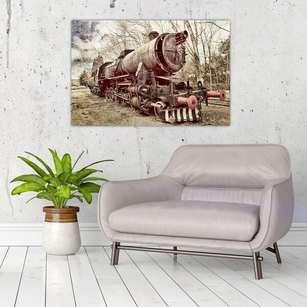 Povijesna slika lokomotive (90x60 cm)