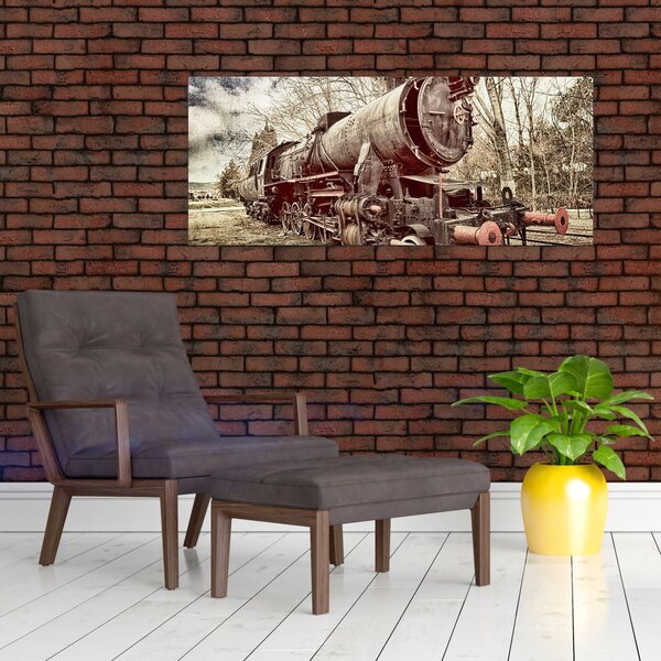 Povijesna slika lokomotive (120x50 cm)