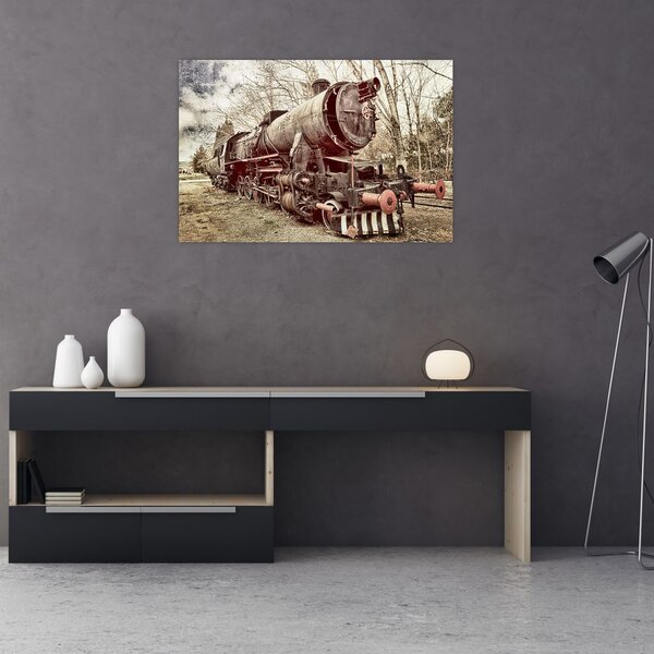 Povijesna slika lokomotive (90x60 cm)