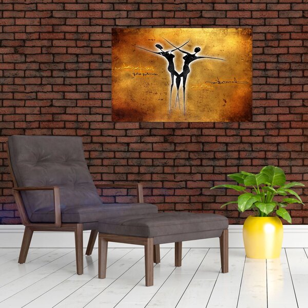 Slika naslikanog plesnog para (90x60 cm)