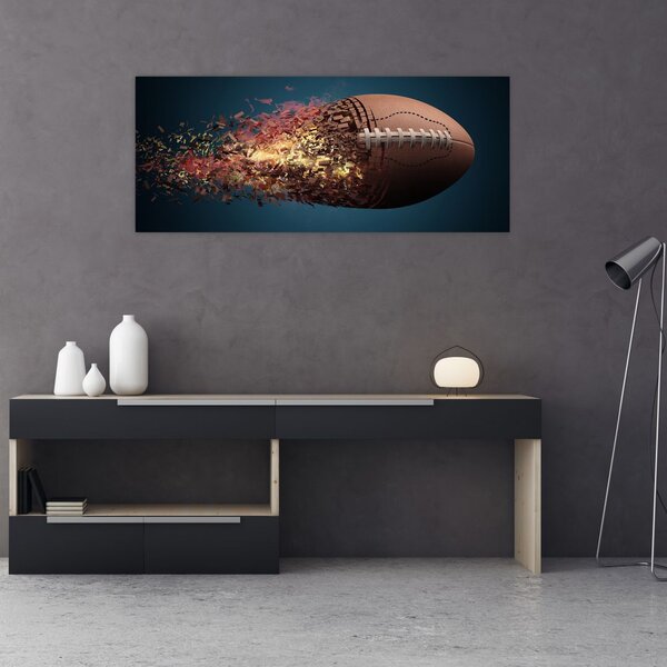 Slika - Ragbi lopta u akciji (120x50 cm)