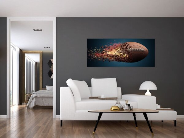 Slika - Ragbi lopta u akciji (120x50 cm)