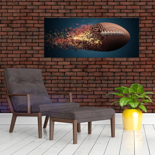 Slika - Ragbi lopta u akciji (120x50 cm)