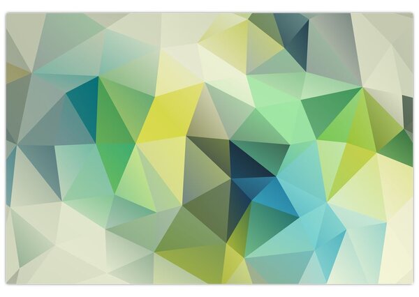 Slika geometrijske apstrakcije (90x60 cm)