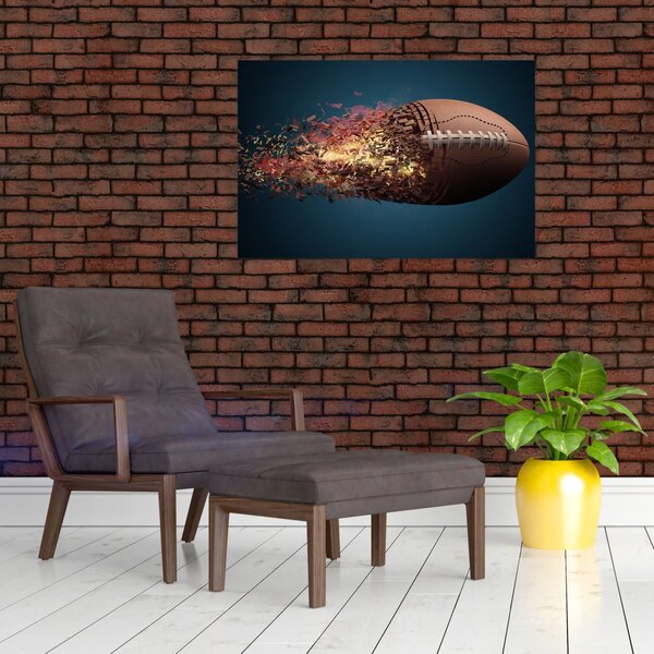 Slika - Ragbi lopta u akciji (90x60 cm)