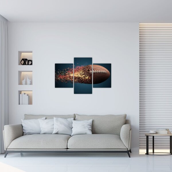 Slika - Ragbi lopta u akciji (90x60 cm)