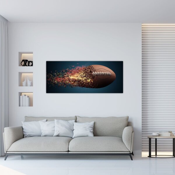 Slika - Ragbi lopta u akciji (120x50 cm)