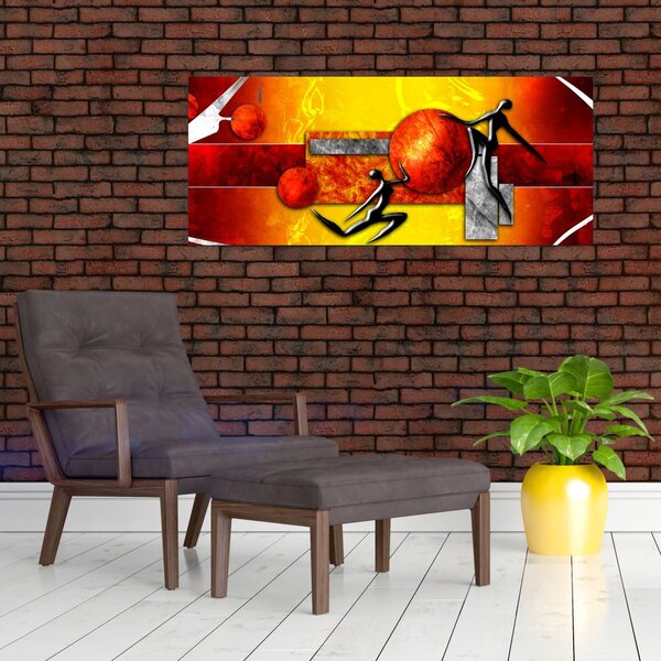 Slika -Naslikan prikaz čovječanstva (120x50 cm)