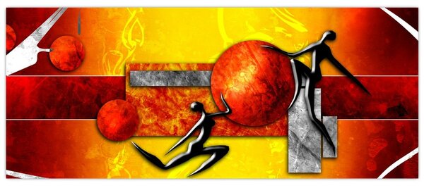 Slika -Naslikan prikaz čovječanstva (120x50 cm)