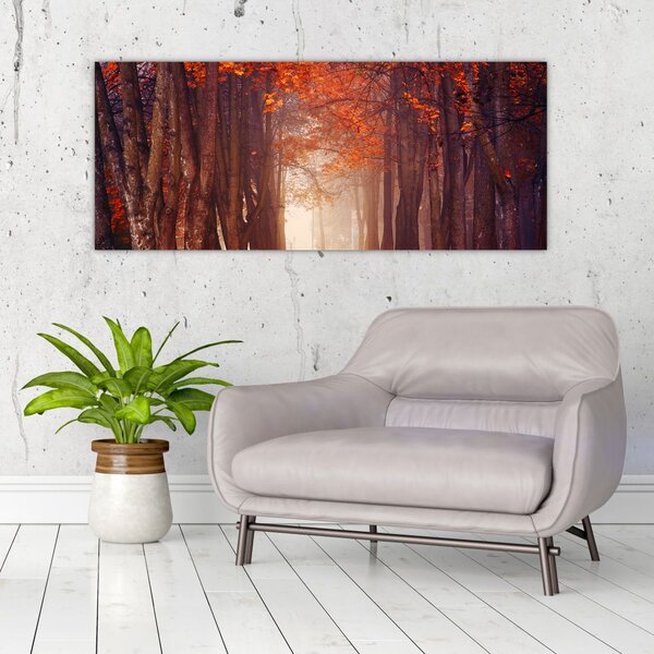 Slika - Jesenska šuma (120x50 cm)
