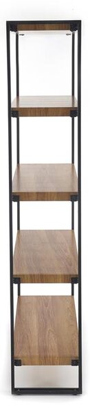 Zondo.hr Regal Booker (prirodno drvo + crna). 1048614