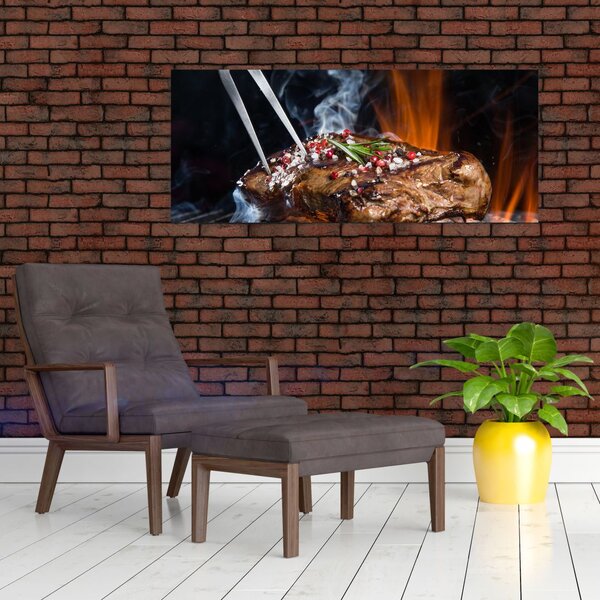 Slika odreska s roštilja (120x50 cm)