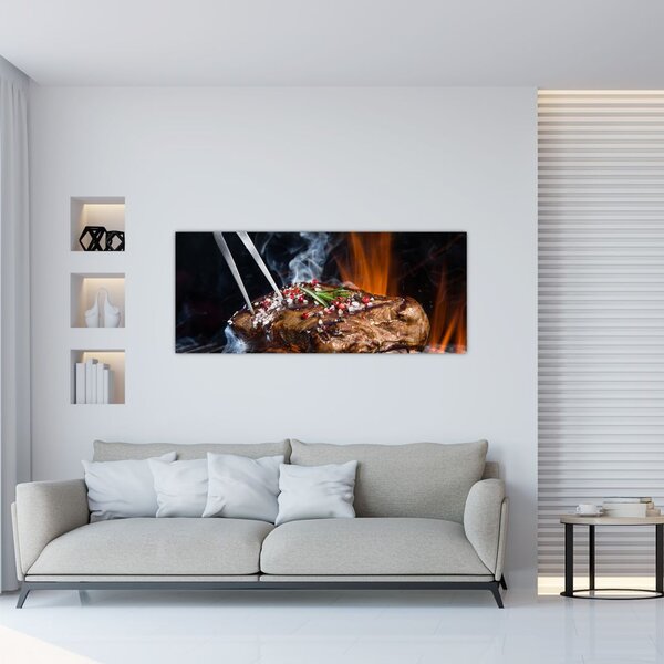 Slika odreska s roštilja (120x50 cm)
