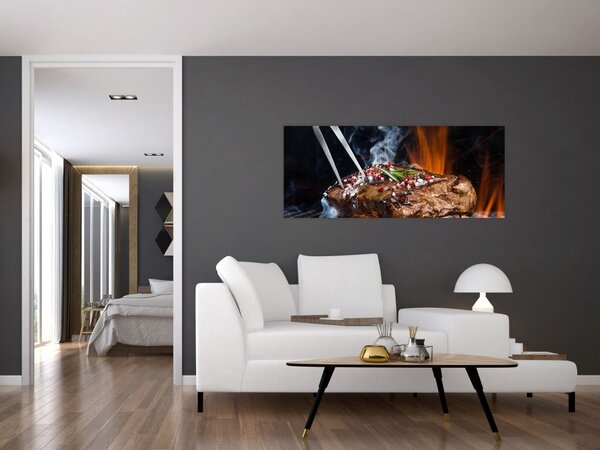 Slika odreska s roštilja (120x50 cm)