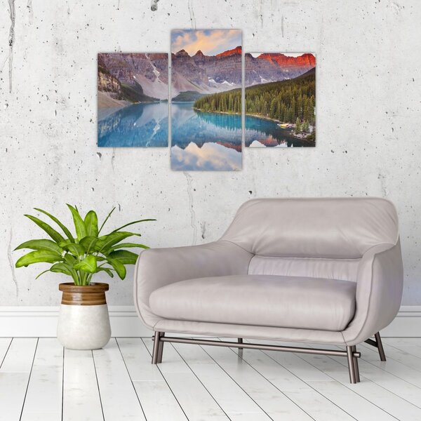 Slika - Planinski kanadski krajolik (90x60 cm)