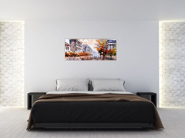 Slika - Gradski život (120x50 cm)
