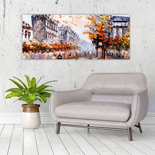 Slika - Gradski život (120x50 cm)